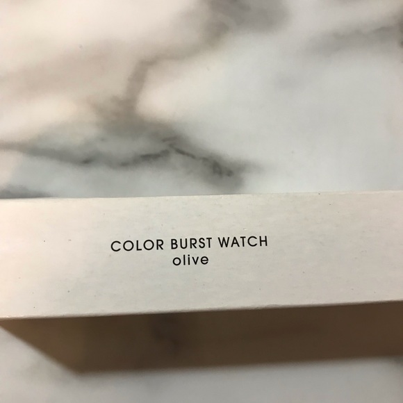 Avon Color Burst Watch Olive NIB - Picture 5 of 9